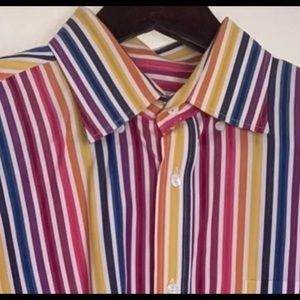 BUGATCHI UOMO CASUAL BOTTOM DOWN Shirt XL